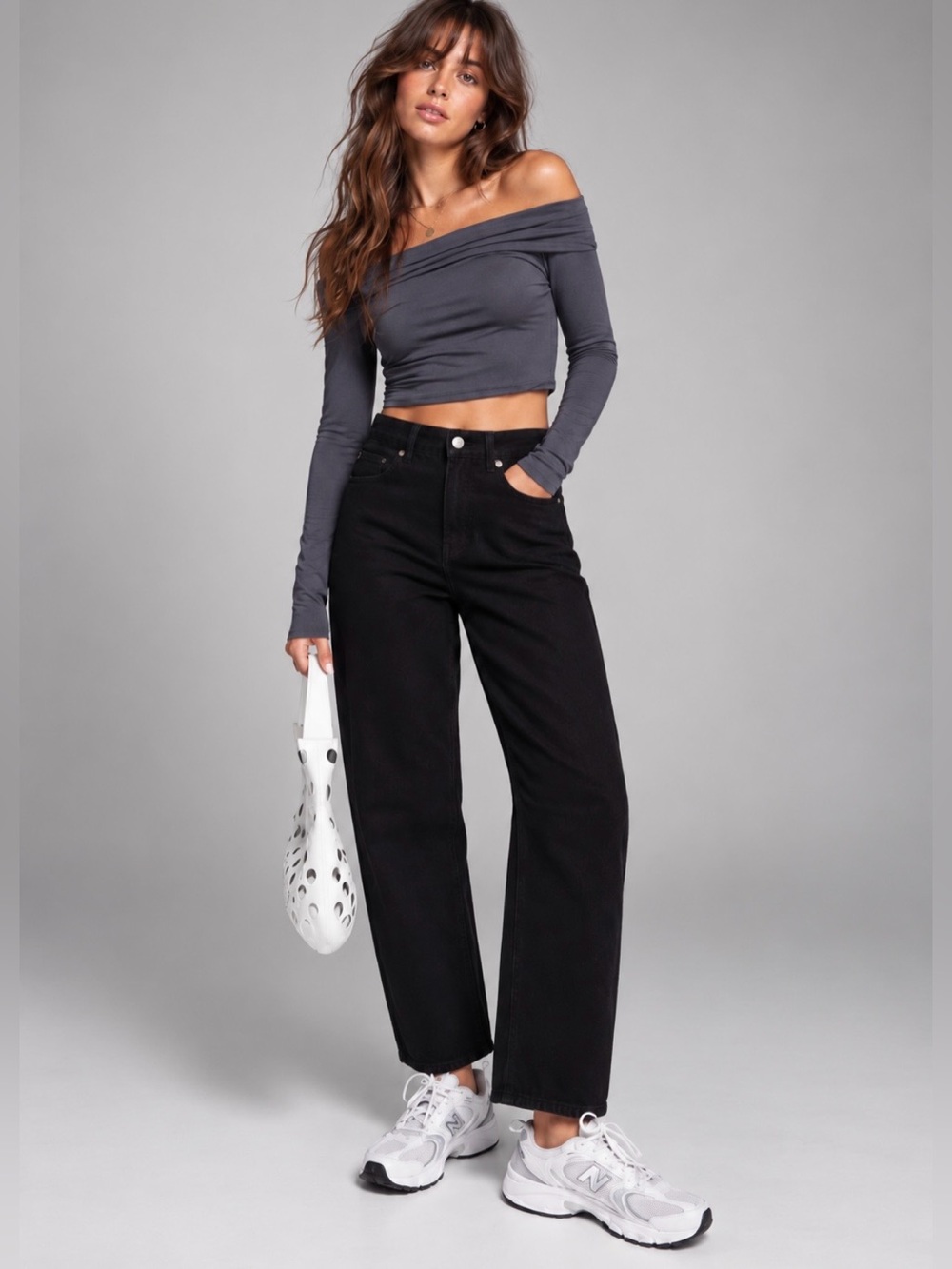 NWT River Island Seamed Barrel Leg Jeans